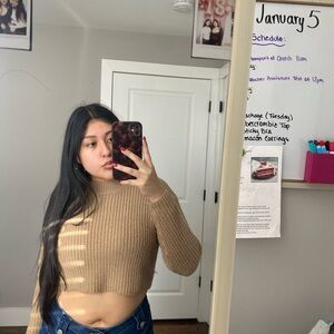 Streetwear Society Beige Knit Top